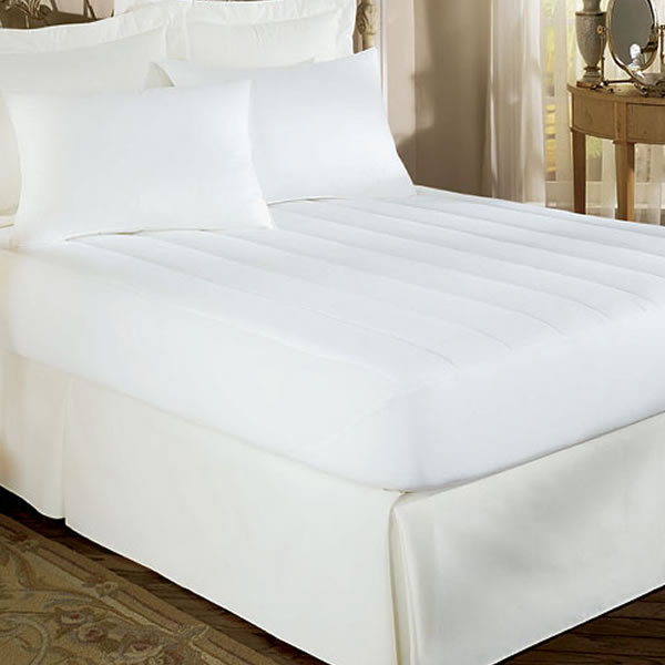 Microdenier Polyester Filled with Channel Mattress pad